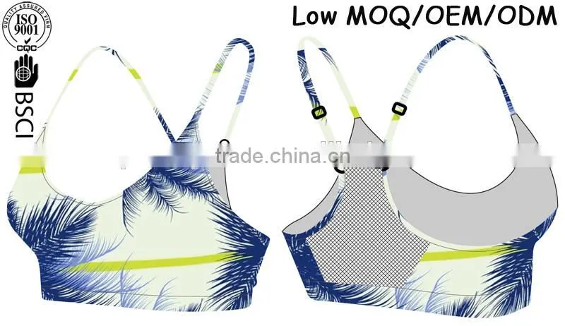 Custom Sublimation Sports Bra with printing