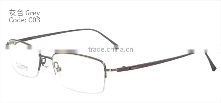 Half-rim half titauium mens 2014 new style glasses frames spectacle frames manufacturers
