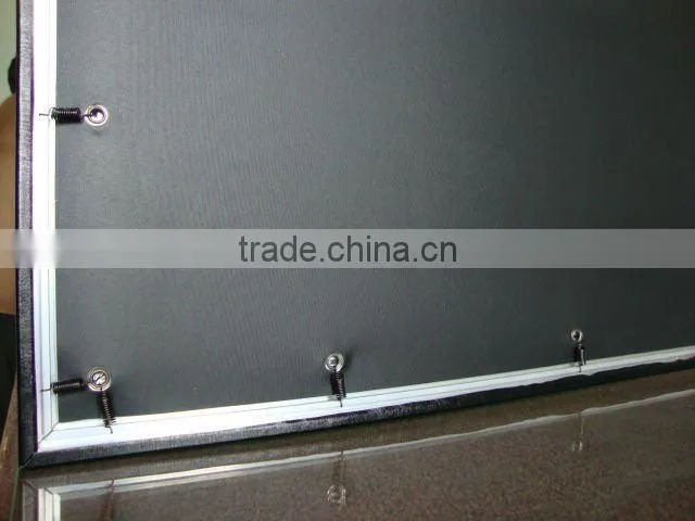 High Contrast Theatre Fabric / fixed frame screen for high level home theater