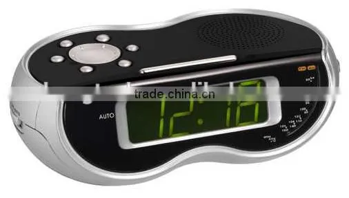 Cheap Stream Lined Table Desktop Alarm Clock Radio