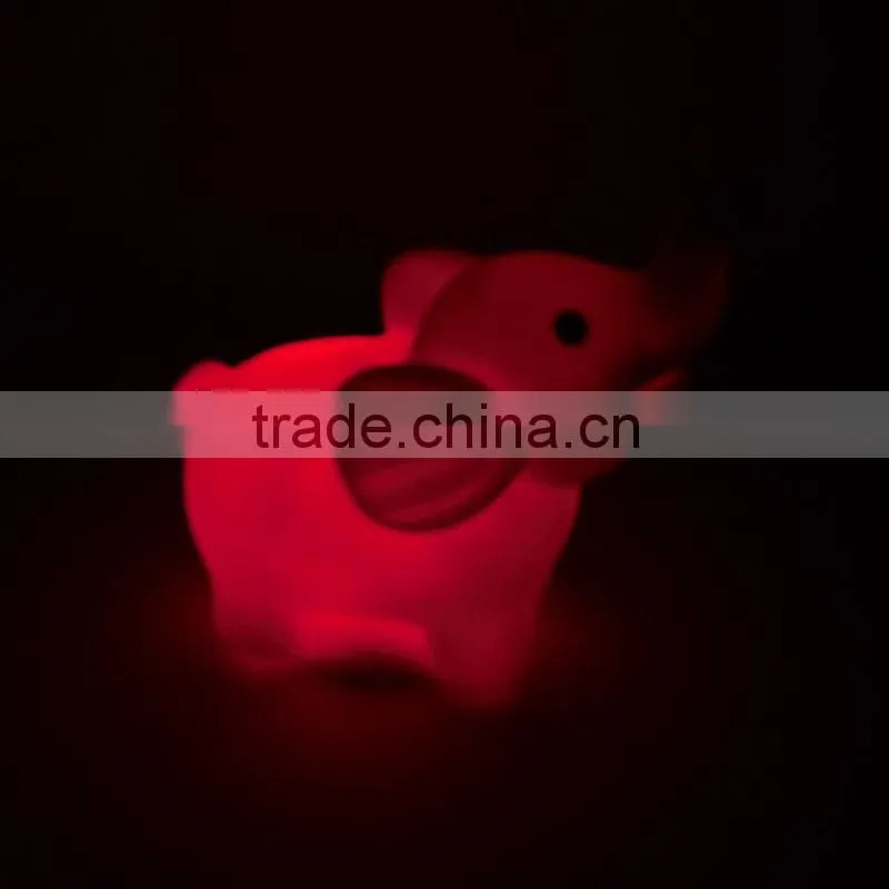 Newest Design Rotocast Soft Elephant Cute Led Light Soft Toy