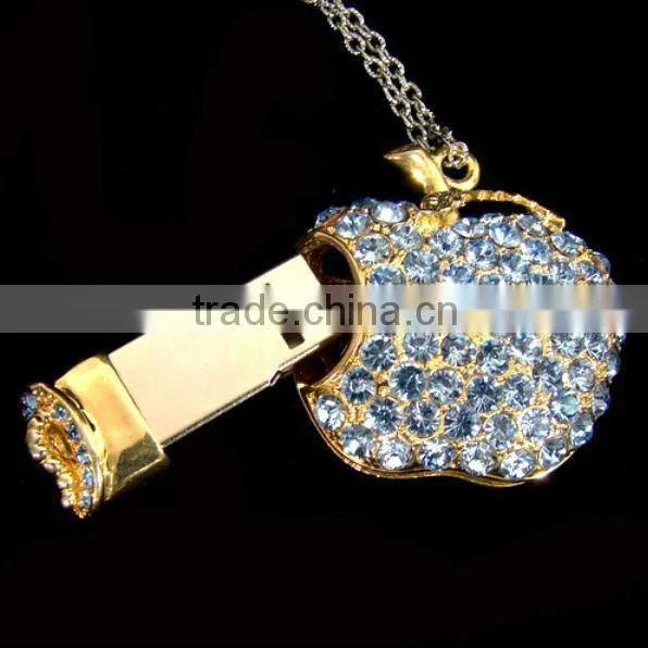 hot sell novelty jewelry cordiform usb flash drive