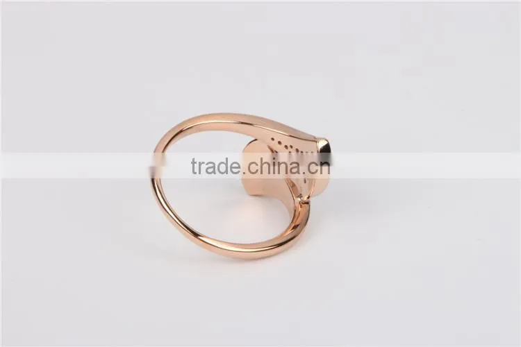 Italy famous jewellry 14K gold diamonds ring fashion jewelry