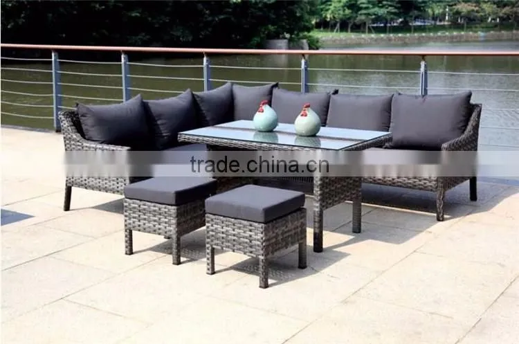 Modern Wicker Sets Rattan Sofa Philippines Natural Courtyard Furniture Outdoor Rattan Sofa