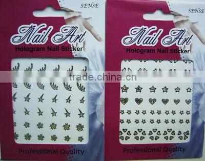 black color small nail adhesive sticker