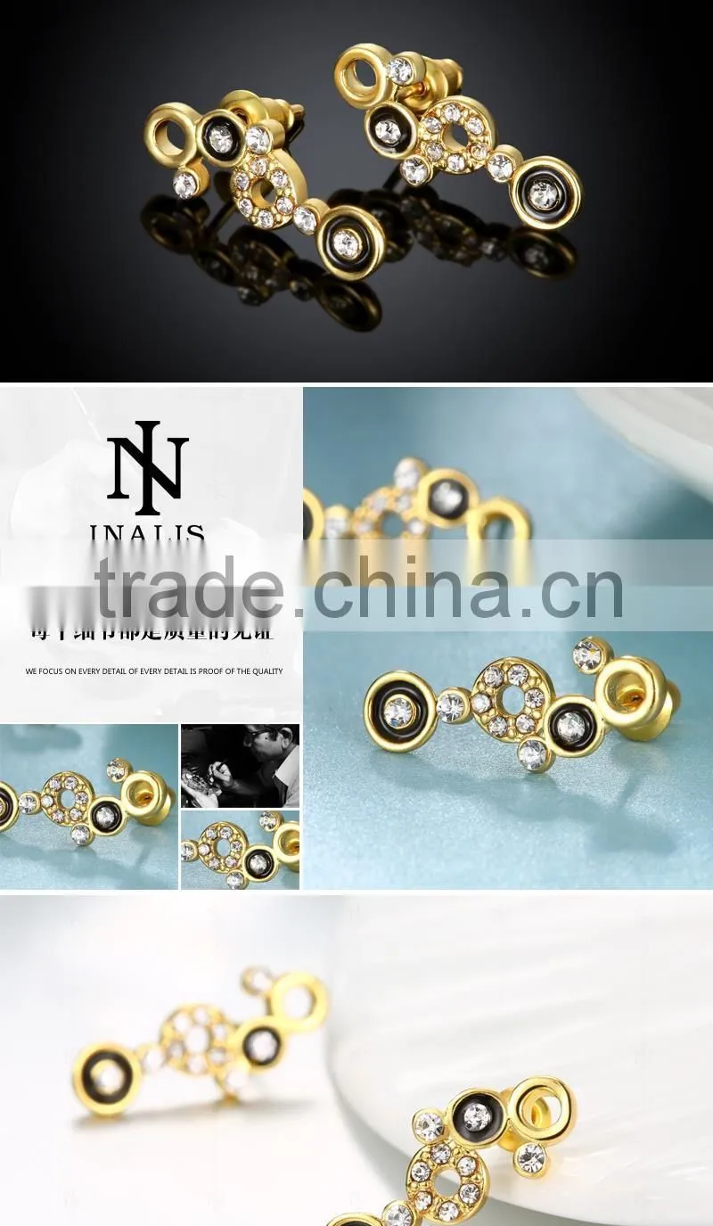 Latest fashion jewelry 925 silver earrings