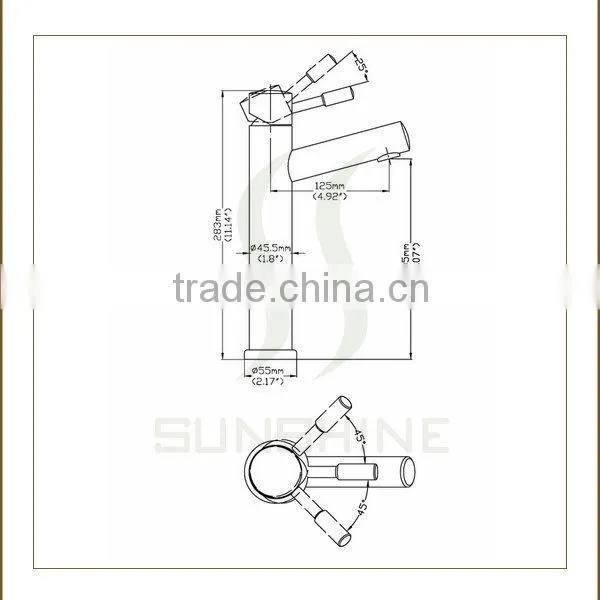 FT-A-26A Australia style stainless steel basin faucet for export