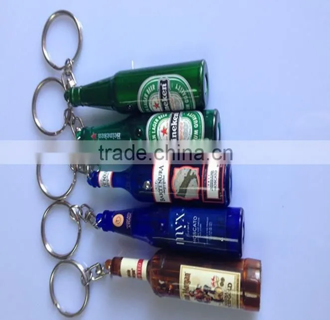 Personalized Aluminum material mini projection light key holders