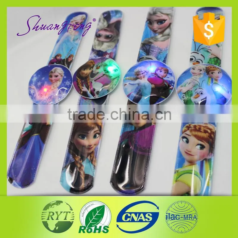 Newest custom logo with light kids LED light bracelet