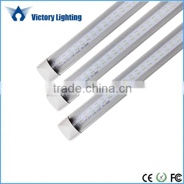 2015 New price led tube light t8 2.4m 2400mm 44w Double led tube light ce RoHS