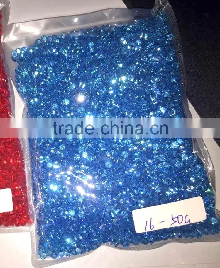Diamond chaton point back rhinestone, unfoiled diamante confettie