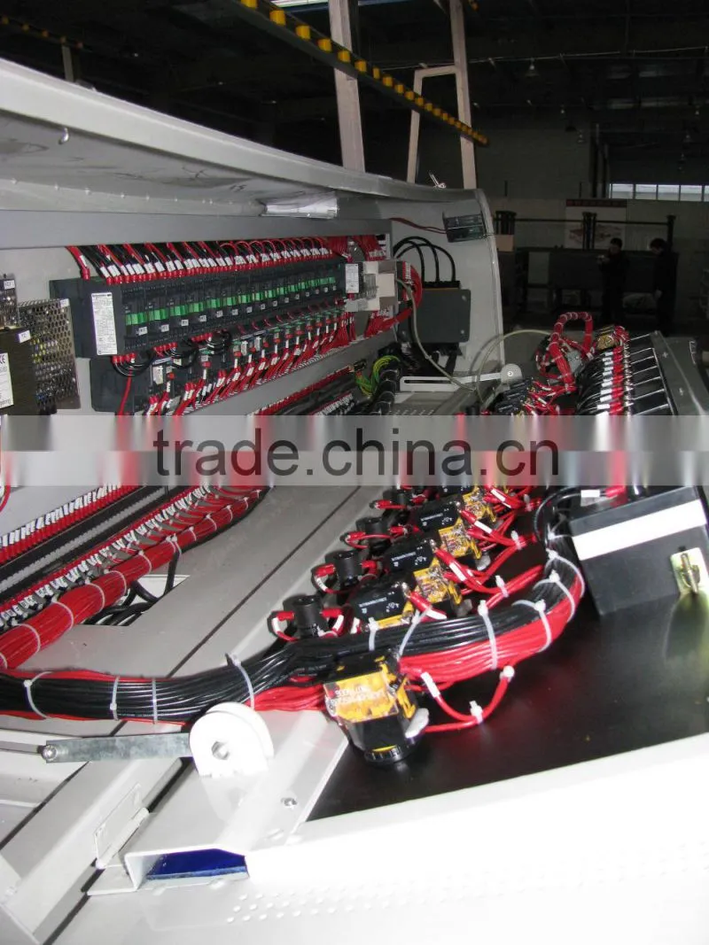 Full Automatic Vertical glass straight line miter edging machine with touch screen