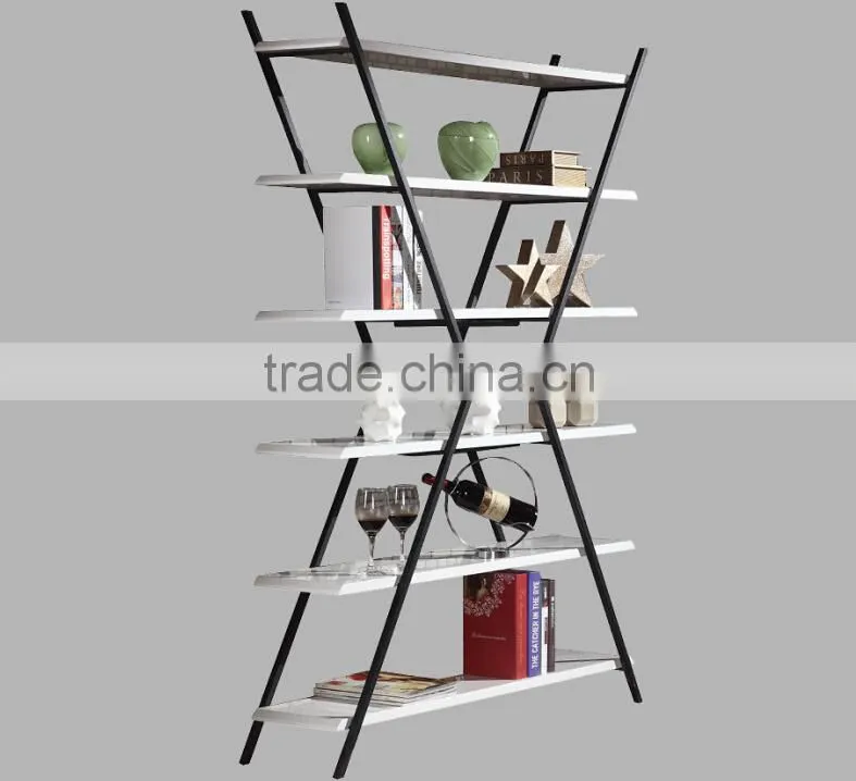 2015 Hot Sale Cheap Price Modern Simple Design Bookcase , fashion MDF simple bookcases/ shelf , wholesale modern corner bookcase