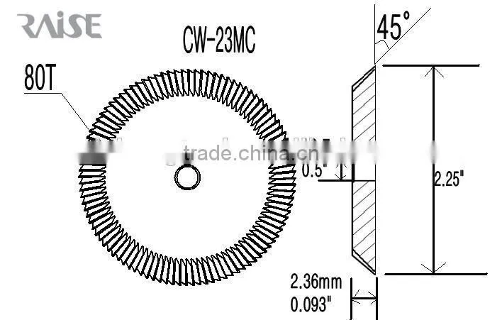 key cutting tool_0042 _ HSS-Ti double sides angle cutters for wenxing vetical key machinekey cutting tool