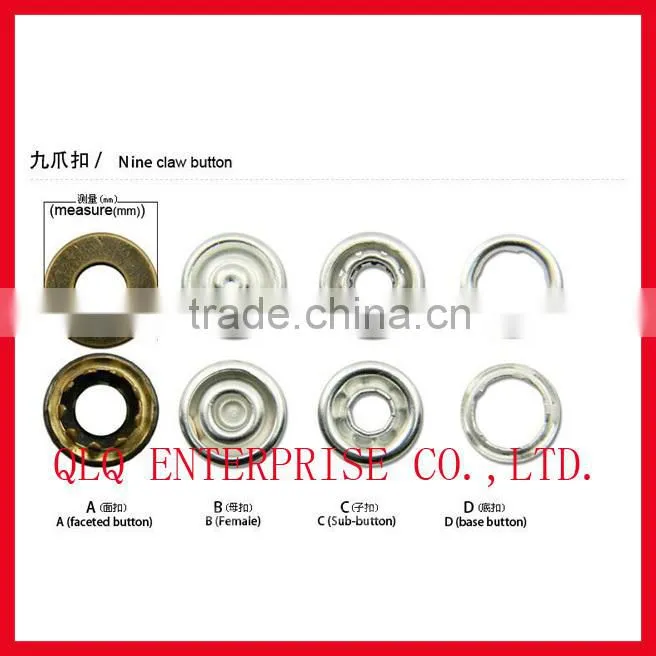 Nine Claw Shaped Button