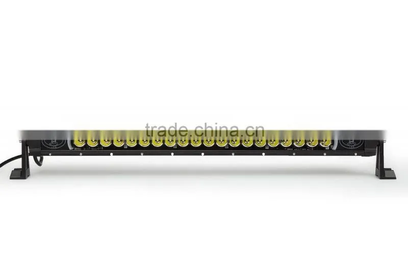 Hottest and super bright ip67 single row smart led 100w light bar on auto