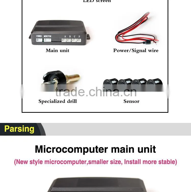 Special design waterproof anti-electromagnetism disturb parking sensor for truck