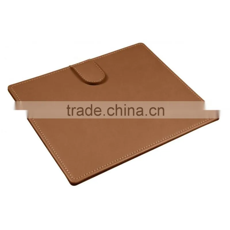 High Quality Desktop Leather Writing Pad With Magnet Clip