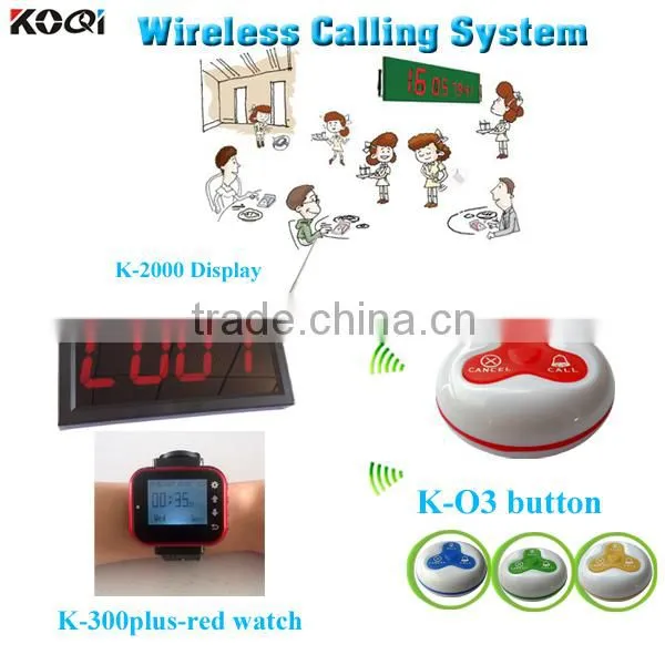 Kitchen Call Waiter System CE passed 433mhz restaurant waiter pager system