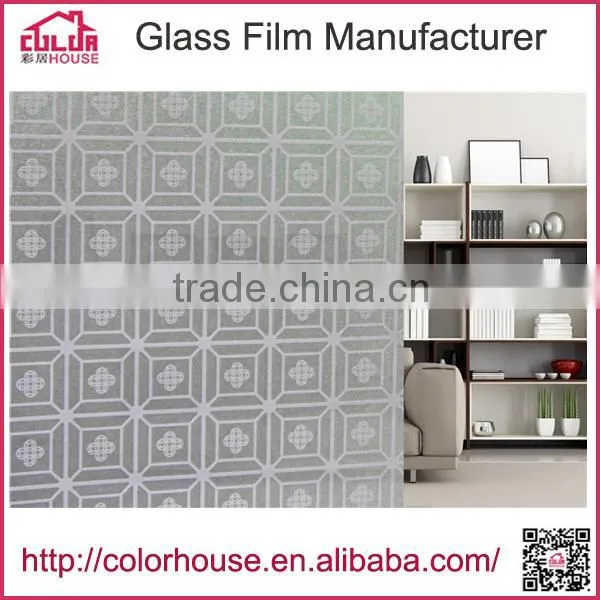 Decorative self adhesive window glass etching designs