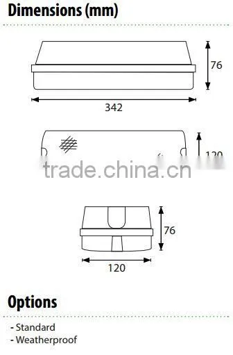 2 x 8 watt Surface Mounted Emergency Light