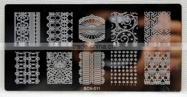 Nail DIY Tips Design Black Nail Art Image Printing Plate Polish Stamping Template low-priced