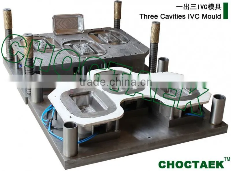 IVC Aluminium foil container mold with four cavities