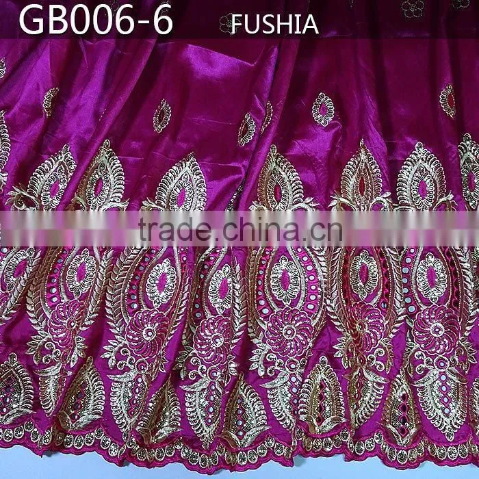 latest african raw silk george fabric, fashion african lace george GB006-5