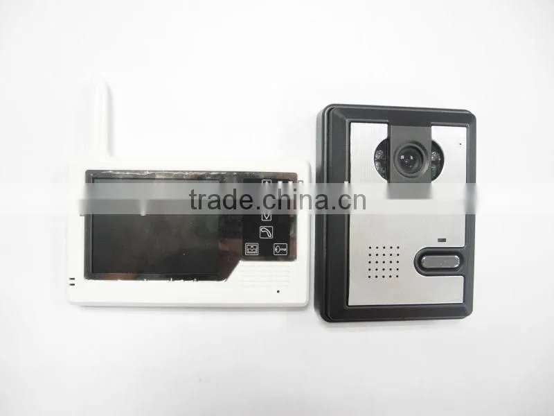 Wireless 3.5 Inch Color Display Multi Apartments Video Intercom System