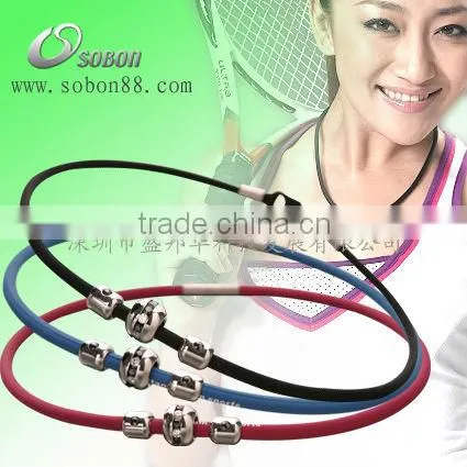 black silicone necklace with magnetic clasp