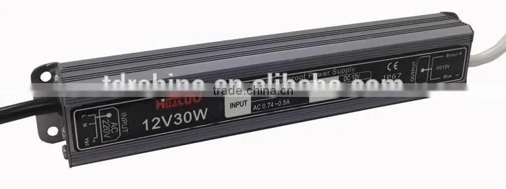 CE approved 12v switching power supply 30w led waterproof led power supply