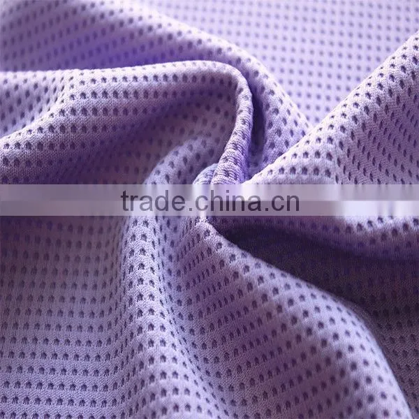 breasthable sports coolmax fabric in waffle knit style