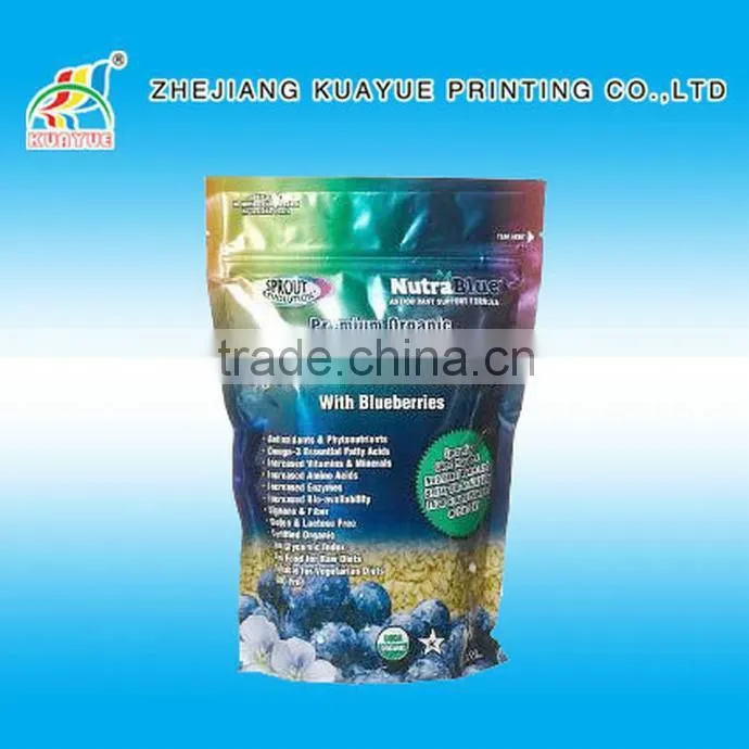 Customized New High Quality Zipper Standup Pouch
