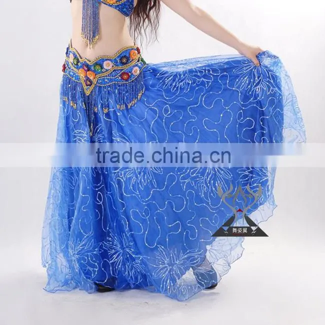 Fansy Golden Stage Performance Use belly dance gypsy skirt