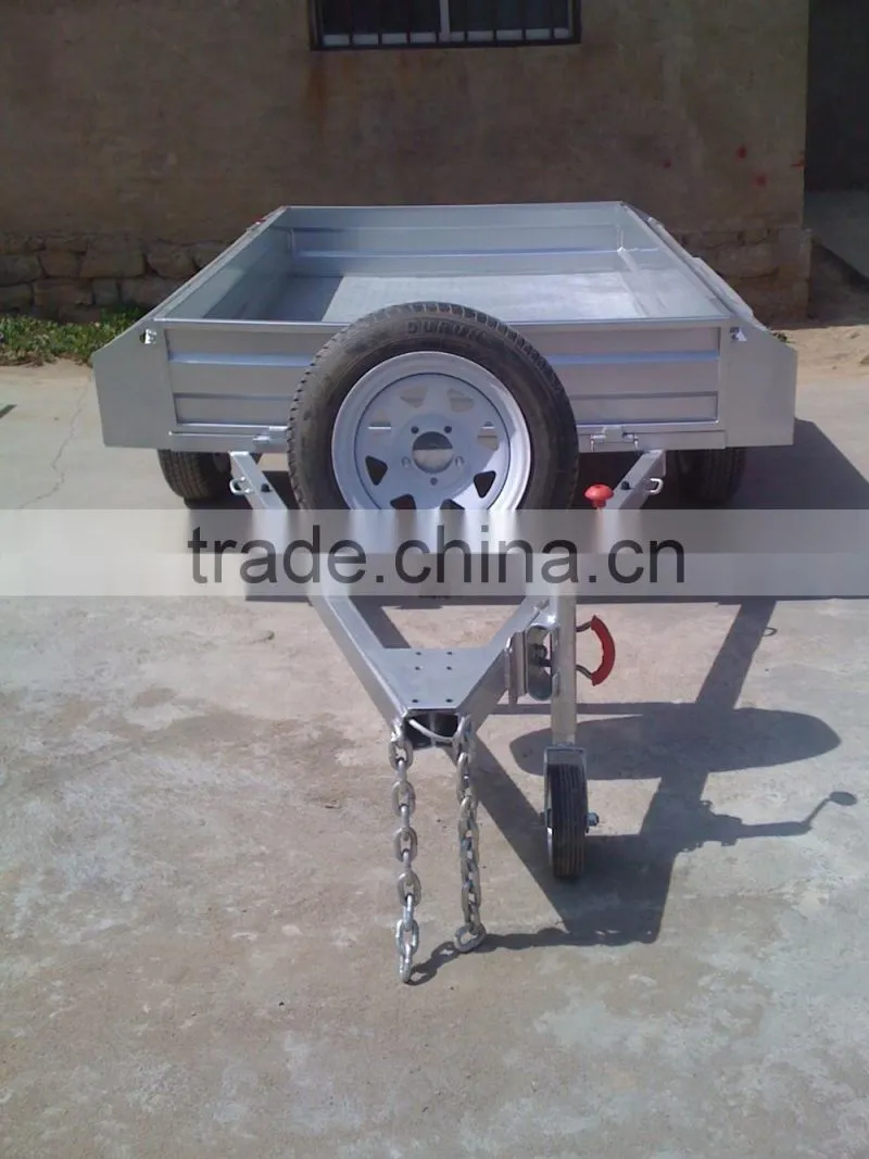 6x4 single axle small box trailer