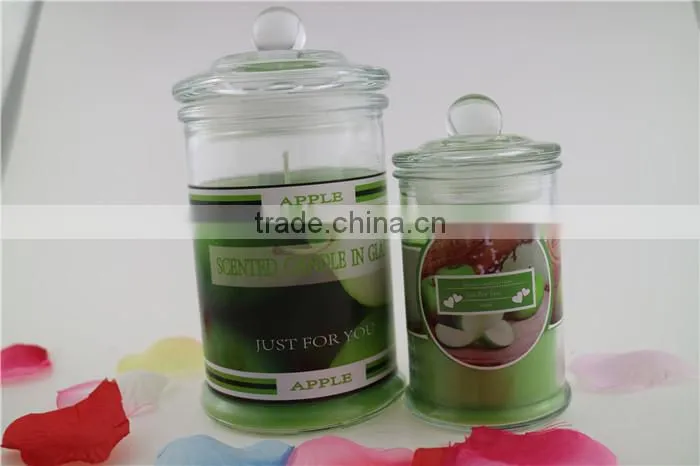 the most popular high quality scented jar glass candle 6*11cm