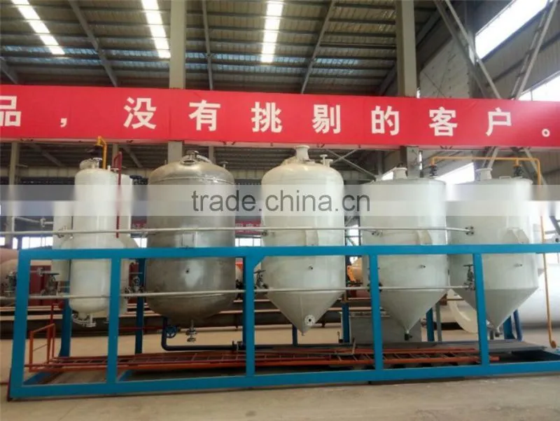 100TPD machinery equipment sunflower oil refining machine from huatai brand