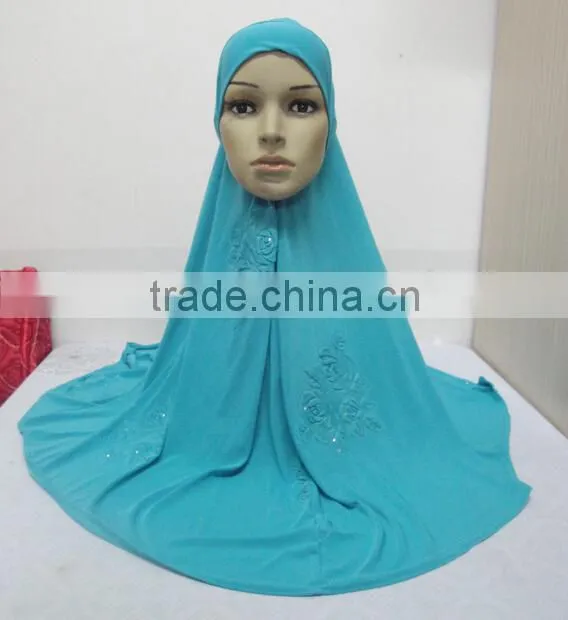 H306 big size muslim hijab with flower prints,islamic scarf
