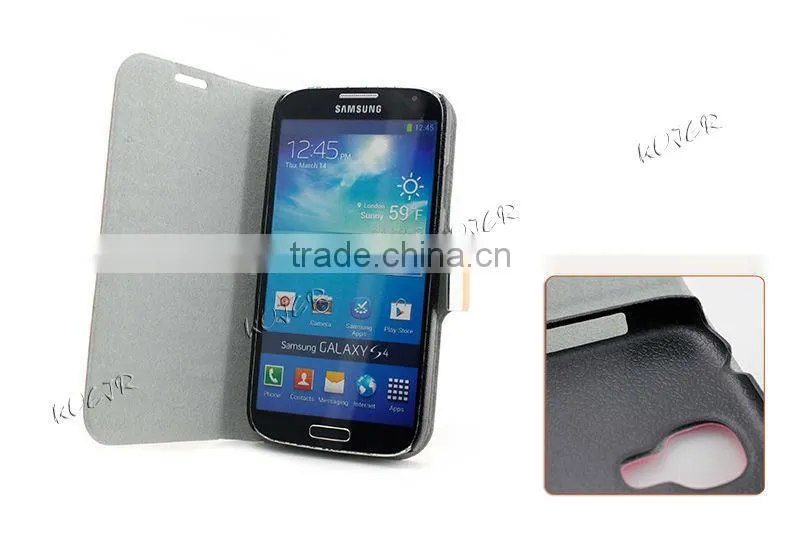 Flip case pu leather case for SAMSUNG galaxy s4