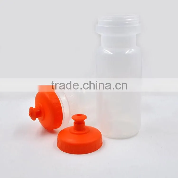 Green Color BPA free Custom Lable Flat Plastic Water Bottle