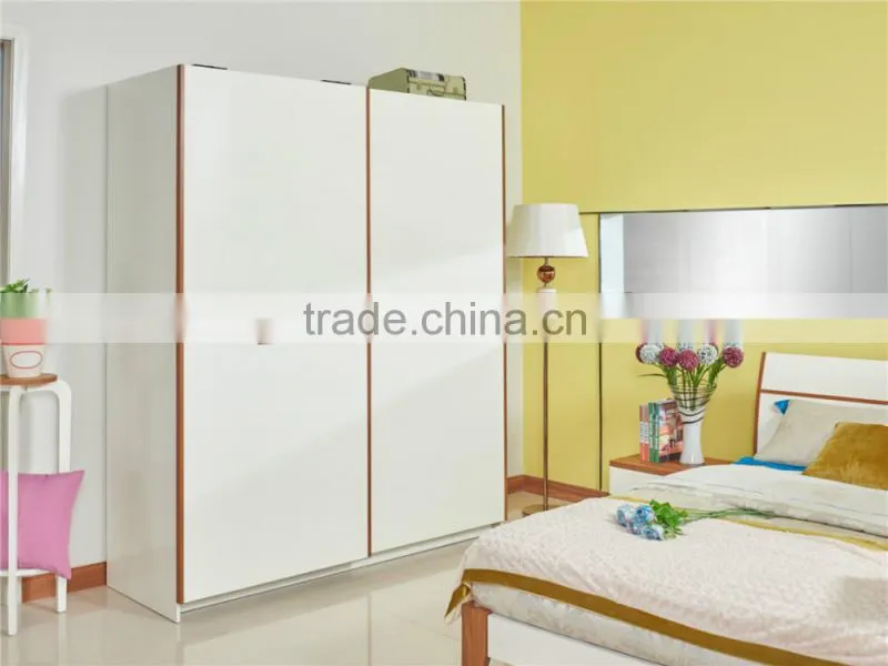 Modern high glossy functional sliding door wardrobe