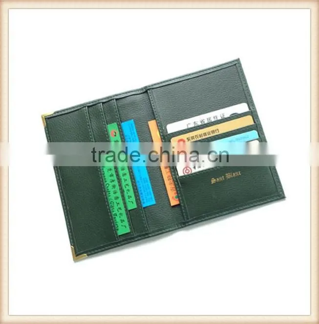 Newly genuine leather passport holder made in China
