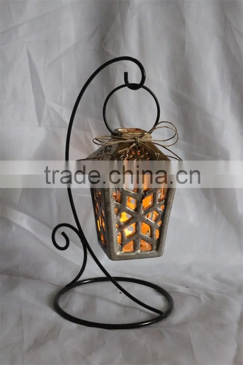 White ceramic owl shaped tealight candle holder