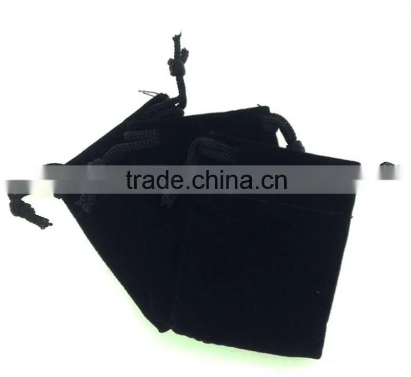 Professional black velvet drawstring bag china supplier