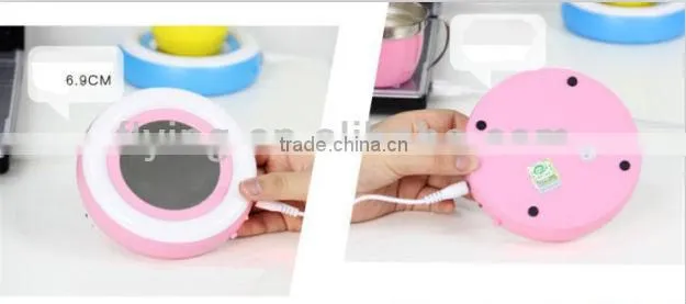 USB powered mug warmer red / black / blue / pink color
