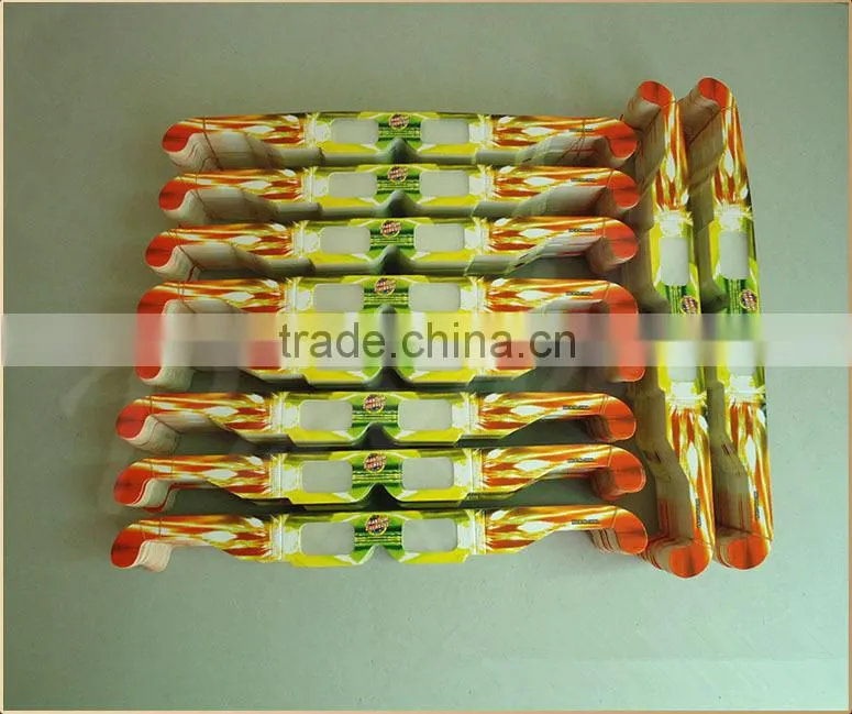 3D paper diffraction sunglasses, paper fireworks sunglasses