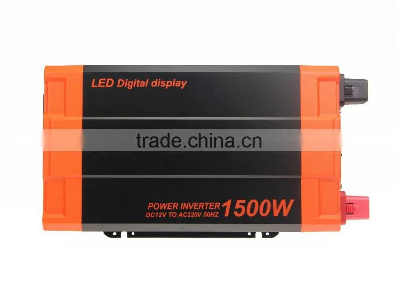 12V/24/48VDC to 110V/230VAC 1500W Pure Sine Wave Power Inverter , Solar Inverter System For Home DS-1500P