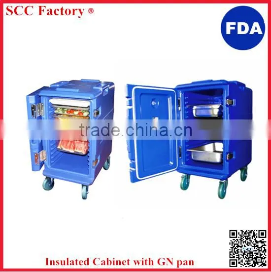 Hotel insulated cabinet for hot and cold food Catering food service insulated cabinet with GN pan
