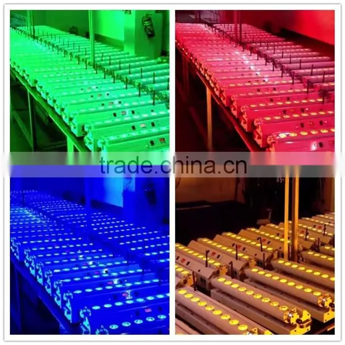 Wireless DMX512 led bar 9*15w RGBWA 5in1 Led Bar
