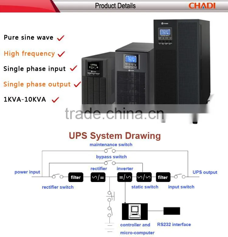 Chadi High Frequency 80Kva 40Kva All Kind Ups Prices